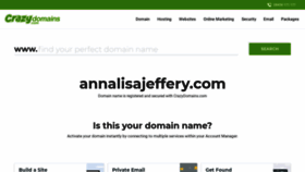 What Annalisajeffery.com website looks like in 2024 