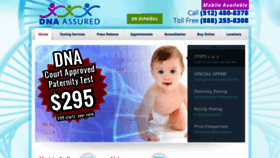 What Assuredtestingdna.com website looks like in 2024 