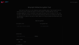 What Anycript.com website looked like in 2024 (2 years ago)