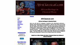 What Africlassical.com website looks like in 2024 