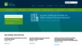 What Algomapublichealth.com website looked like in 2024 (2 years ago)