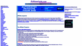 What Affiliateguide.com website looks like in 2024 
