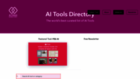 What Aitoolsdirectory.com website looked like in 2024 (2 years ago)