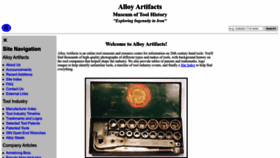 What Alloy-artifacts.org website looks like in 2024 
