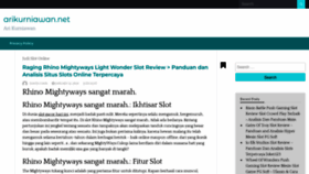 What Arikurniawan.net website looks like in 2024 