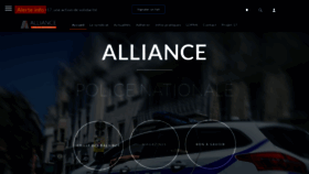 What Alliancepn.fr website looks like in 2024 