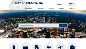 What Atlantaga.gov website looked like in 2024 (2 years ago)