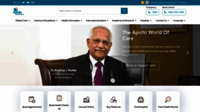What Apollohospitals.com website looks like in 2024 