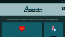 What Accentbill.com website looks like in 2024 
