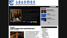 What Ambioni.ge website looks like in 2024 
