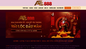 What Ae888.tours website looks like in 2024 
