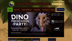 What Arizonamuseumofnaturalhistory.org website looks like in 2024 