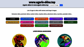 What Agario-skins.top website looks like in 2024 