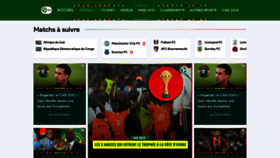 What Afriquesports.net website looks like in 2024 