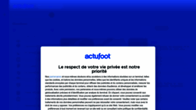 What Actufoot.com website looks like in 2024 
