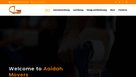 What Aaidahmovers.com website looks like in 2024 