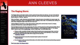 What Anncleeves.com website looked like in 2024 (1 year ago)