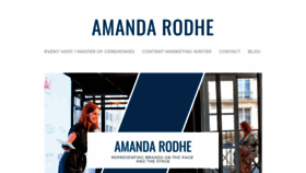 What Amandarodhe.com website looks like in 2024 