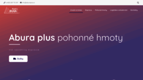 What Aburaplus.cz website looks like in 2024 