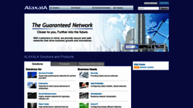 What Alaxala.com website looks like in 2024 
