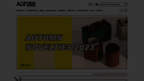 What Aqform.com website looks like in 2024 