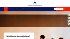 What Absolutemarketsinsights.com website looks like in 2024 