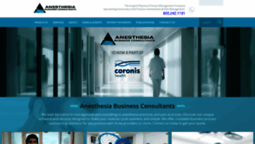 What Anesthesiallc.com website looks like in 2024 
