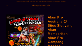 What Akunproaustralia.net website looks like in 2024 