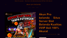 What Akunprobelanda.net website looks like in 2024 