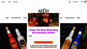 What Arkaybeverages.com website looks like in 2024 