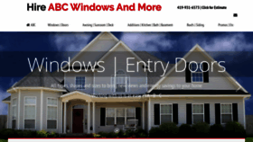 What Abcwindowsandmore.com website looks like in 2024 