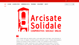 What Arcisatesolidale.it website looks like in 2024 