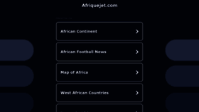 What Afriquejet.com website looks like in 2024 
