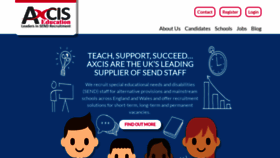 What Axcis.co.uk website looked like in 2024 (1 year ago)