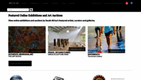 What Art.co.za website looks like in 2024 