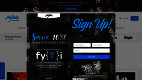 What Acidfonts.com website looks like in 2024 