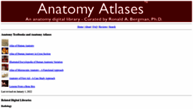 What Anatomyatlases.org website looked like in 2024 (1 year ago)