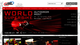 What Autodrom-most.cz website looks like in 2024 