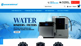 What Alkalinewaterplus.com website looks like in 2024 