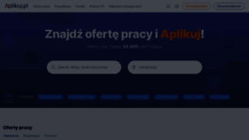 What Aplikuj.pl website looked like in 2024 (1 year ago)