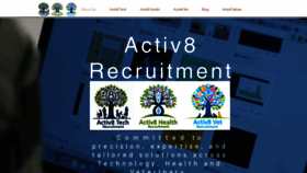 What Activ8recruitment.com website looks like in 2024 