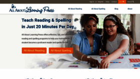 What Allaboutlearningpress.com website looks like in 2024 