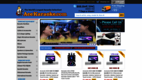 What Acekaraoke.com website looks like in 2024 