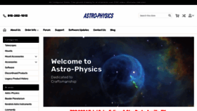 What Astro-physics.com website looks like in 2024 