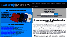 What Arcade-history.com website looks like in 2024 