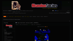 What Abandonsocios.org website looks like in 2024 