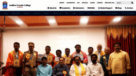 What Andhraloyolacollege.ac.in website looks like in 2024 