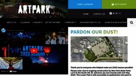What Artpark.net website looks like in 2024 