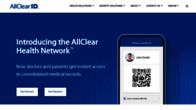 What Allclearid.com website looks like in 2024 