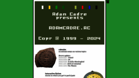 What Adamcadre.ac website looks like in 2024 